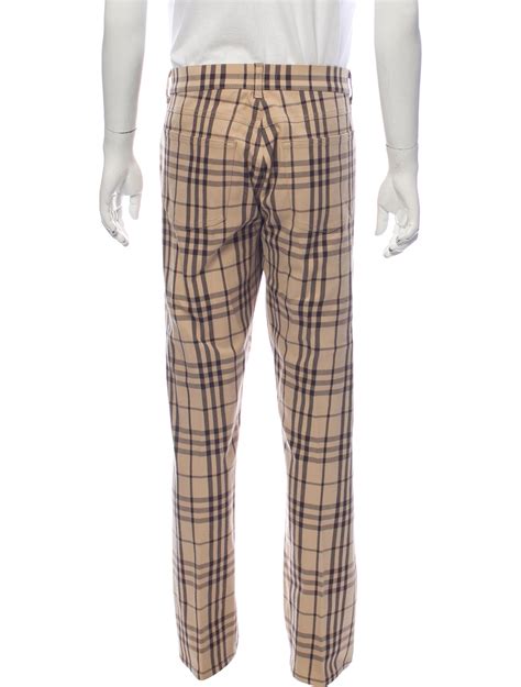 women's burberry plaid pants|burberry sweatpants thick for men.